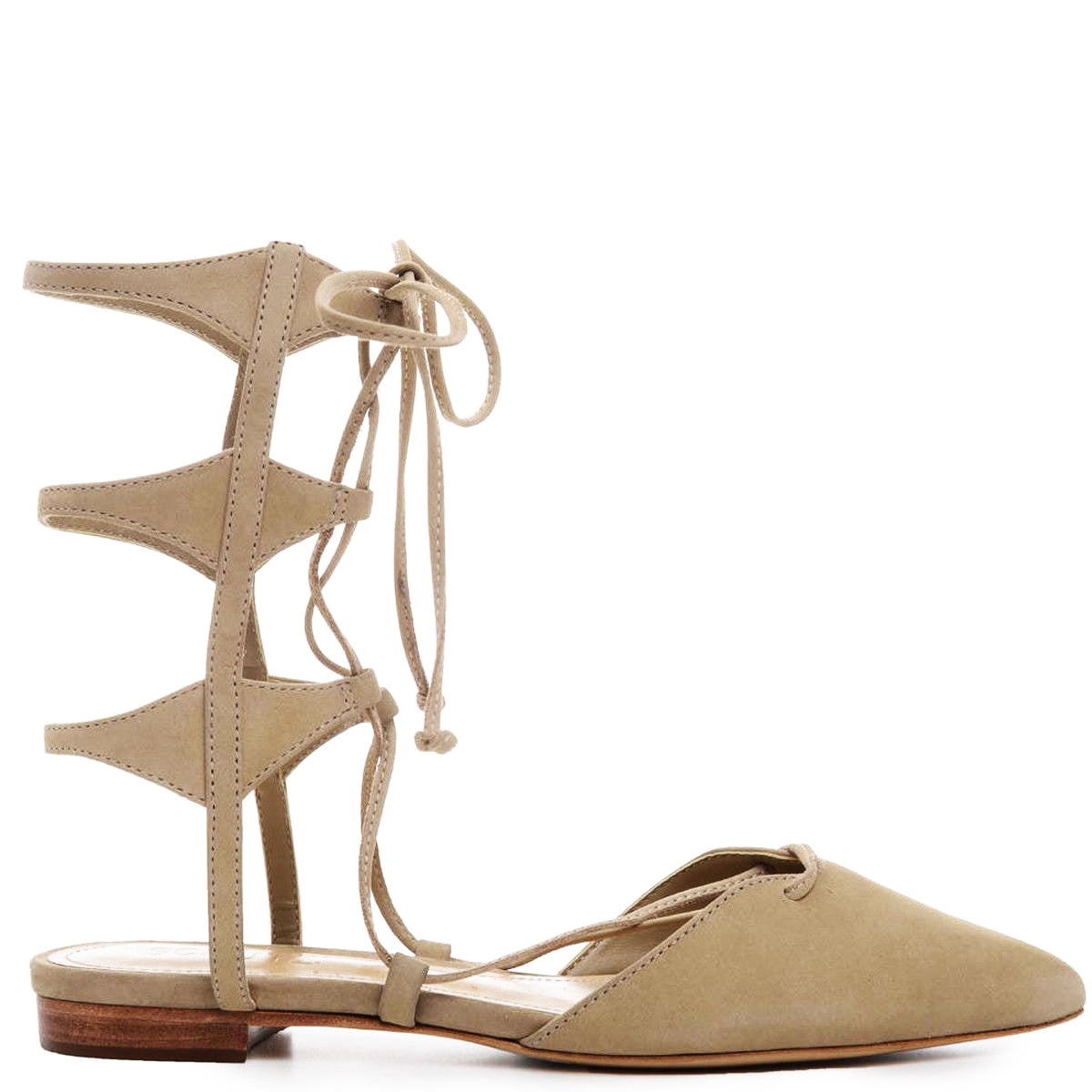 Schutz Tao Brush Sand Nude Suede 