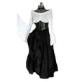 thumbnail image 2 of HJYCHN Elegant Off Shoulder Party Dress with Layered Hem and Belt for Festive Occasions in Spring Fall Seasons Dress Black XXXXXL, 2 of 8
