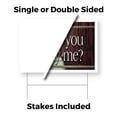 thumbnail image 3 of Will You Marry Me Yard Sign 10 Pack of 12 Inch x 16 Inch Double Sided Weatherproof Heavy-Duty Plastic with Stake | Romantic Messaging, Bold Display, Durable Design | Made in USA, 3 of 7