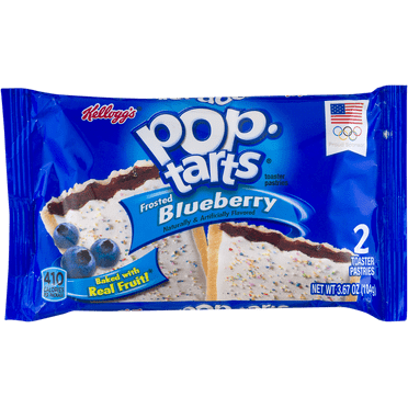 Pop-Tarts Frosted Blueberry Toaster Pastries, 2 count, 3.3 oz