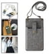 thumbnail image 2 of Bolso bandolera vintage de piel sintética para teléfono, bolso de hombro, cartera para teléfono móvil Gris oscuro, 2 of 7