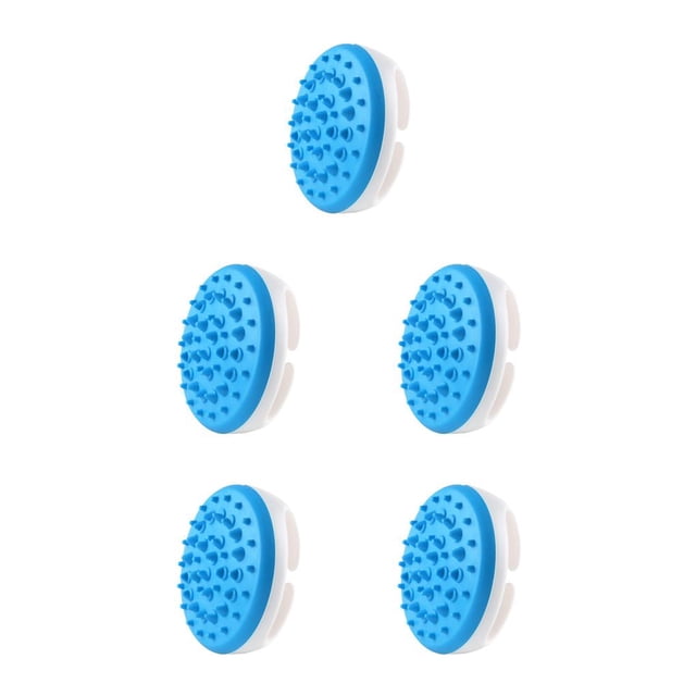 Maytalsory Body Massage Brush Manual Muscle Cellulite Massager Exfoliating Beauty Washable Shower Bath Palm Scrubber Tool Blue 5Set