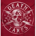 thumbnail image 2 of Death Taxes Defend Freedom Skull Hoodie Sweatshirt Women Men Brisco Brands L, 2 of 6