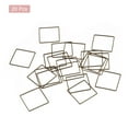 thumbnail image 3 of Unique Bargains Square Beading Hoop Link Geometric Hollow Open Bezel Linking Ring 1'x1' Bronze for Jewelry Making 20pcs, 3 of 5