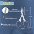 thumbnail image 2 of Lagwa 2 Pack Folding Pocket Scissors, Stainless Steel Portable Travel Shears for Crafting, Office, Home Use, 2 of 6