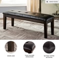 thumbnail image 3 of Signature Design by Ashley Casual Haddigan Dining Bench  Dark Brown, 3 of 7