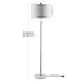 thumbnail image 4 of JONATHAN Y June 65" Adjustable Metal/Marble LED Floor Lamp, Chrome, 4 of 8