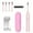 Pink, variant on Jubipavy Sound Wave Rechargeable Electric Toothbrush for Adults and Kids Travel Toothbrush with 4 Brush Heads Travel Case Bracket 6 Modes Power Toothbrush
