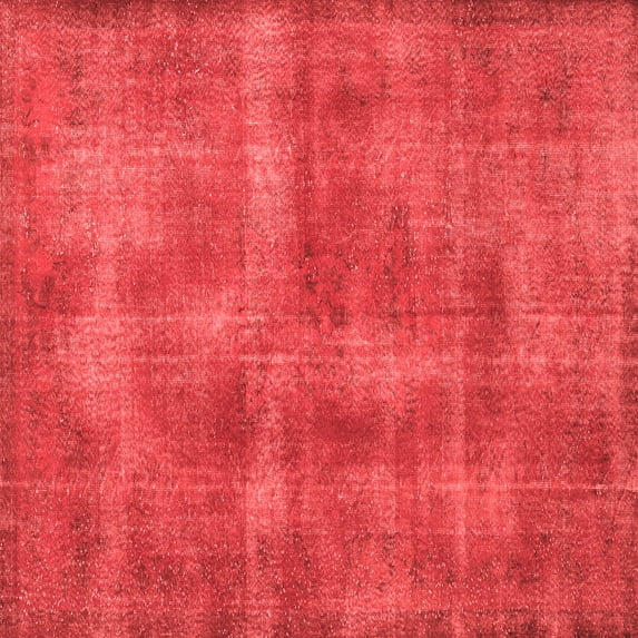Ahgly Company Indoor Square Persian Red Bohemian Area Rugs, 7' Square