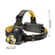 thumbnail image 3 of Linterna frontal LED recargable con 1 puerto USB, reflector brillante con 3 modos, foco potente y de larga duración, ajustable a 90° para exteriores, camping, correr, ciclismo y escalada., 3 of 8