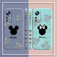 thumbnail image 5 of Case For Xiaomi 13 12 12S 11 11T 10 10S 9 9SE 8 Pro Ultra Lite Colour Simple Liquid Silicone Case Anime Cute Mickey Minnie Mouse, 5 of 5
