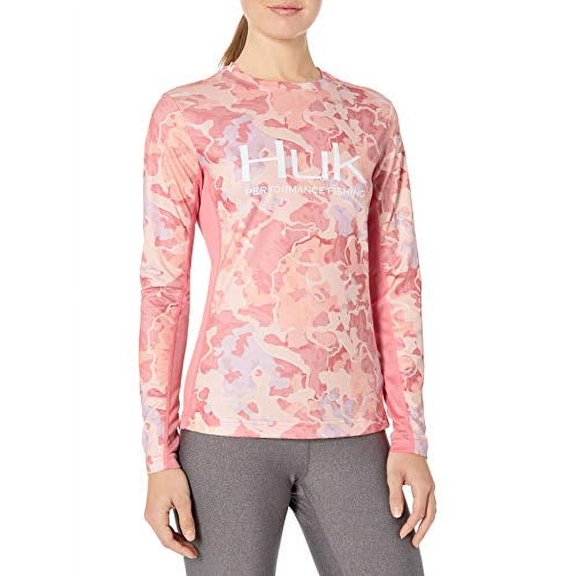 Huk Women's Icon X Camo Long Sleeve Performance Shirt (Lanier, X-Small)
