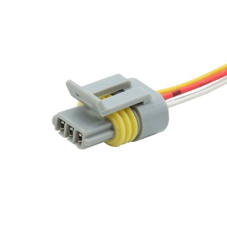 4pcs DC 12V 3 Wires Gray Electric Motor Wiring Harness Connector for