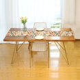 thumbnail image 3 of Yayeee Table Runner 90 inches Long Home Kitchen Dinning Party Decoration, Beige Retro Leaves, 3 of 7