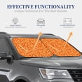 thumbnail image 4 of Balery Orange Glitter Parasol para parabrisas de coche de 2 piezas | Parasol plegable para parabrisas delantero de coche para la mayoría de sedanes-Large, 4 of 6