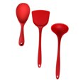 thumbnail image 6 of Raindrops Red Silicone Cooking Tools 3Pcs Set with Hanging Holes, 6 of 8