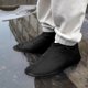 thumbnail image 4 of Cubiertas de zapatos de silicona, chanclos impermeables, fundas de zapatos de lluvia antideslizantes reutilizables para hombres y mujeres talla L, 4 of 5