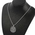 thumbnail image 3 of Collar con colgante de acero inoxidable con rueda de Hécate, símbolo mágico de Strophalos gótico, logotipo, alfiler, collar para mujer, joyería para hombre --- Código de producto 37128, 3 of 5
