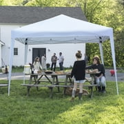 Winado 10' x 10' Canopy Tent Pop Up Wedding Party Tent Folding Gazebo Canopy White