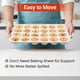 thumbnail image 3 of 2 Pack Mini Muffin Pan, Reinforced Frame Mini Cupcake Pans, 3 of 5
