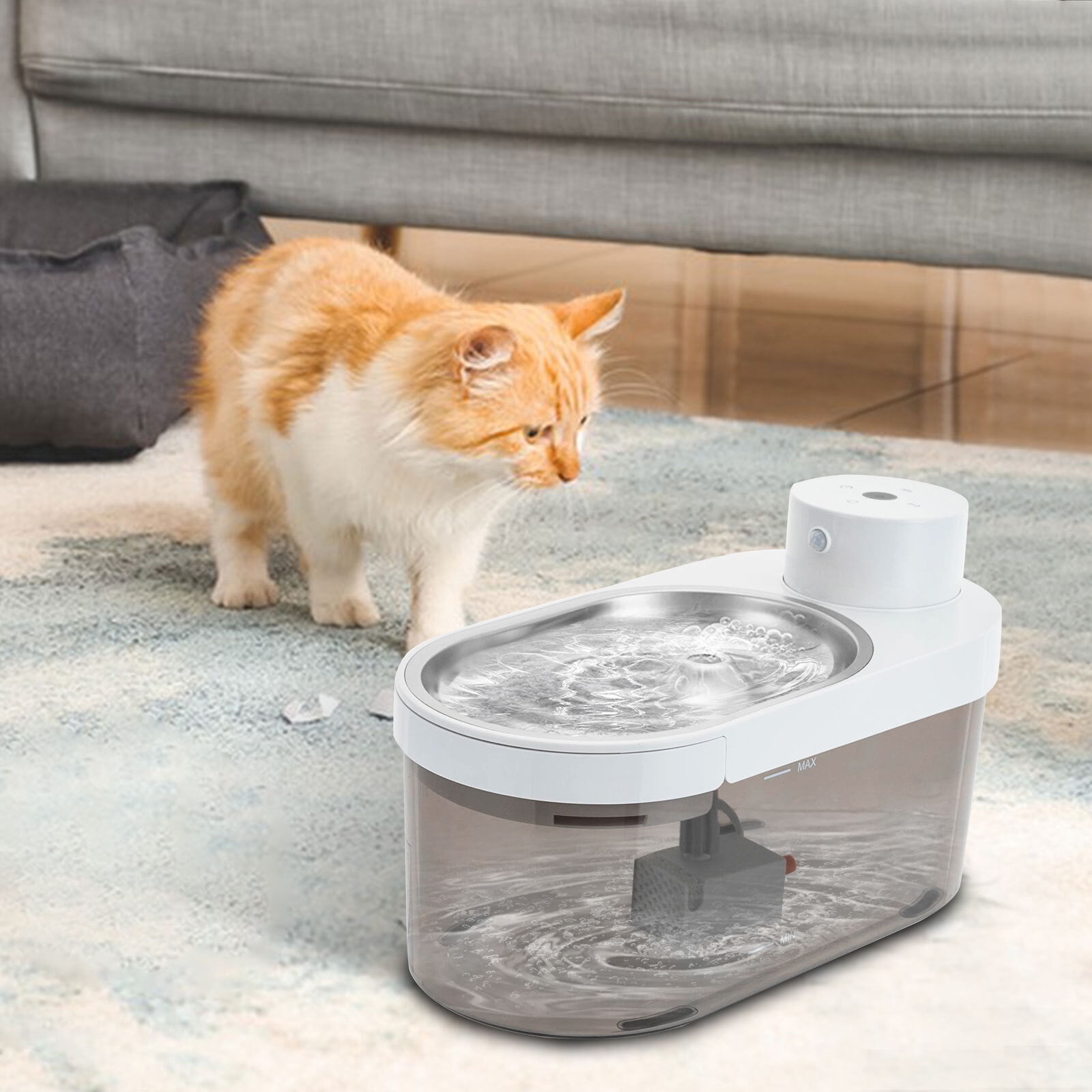 Cat Water Fountain Freestanding Pet Water Fountain Cat Drinking Fountain New