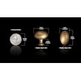 thumbnail image 3 of Goo-Ki 1.4Inch(36MM) Oval Champagne Bronze Cabinet Knobs, Zinc Alloy Modern Kitchen Knobs for Drawer, Dresser Cupboard Wardrobe, 6 Pack, 3 of 6