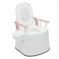 thumbnail image 4 of 16in Height Portable Travel Toilet Compact Potty Bucket SeatsTank Lightweight Outdoor Indoor with Toilet Roll Holder For Camping and Hiking Boating, Caravan, Campsite, Hospital, 4 of 9