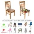 thumbnail image 5 of Pioneer Flower and Butterfly Seat Covers for Dining Room Chairs Set Of 4,Stretch Printed Washable Chair Seat Cover with Elastic Ties and Button,Removable Waterproof Couch Cushion Covers, 5 of 6