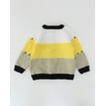 thumbnail image 2 of Woonie Handmade Full Sleeves Tricolour Sweater-White & Yellow, 2 of 3