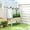 Natural, variant on Outsunny Raised Garden Bed with PE Greenhouse Cover Outdoor Elevated Wood Planter Box for Herbs, Vegetables, for Patio, Backyard, Balcony, Dark Gray