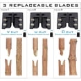 thumbnail image 2 of Tijeras de Injerto Cuchillo de Injerto Tijeras de Podar Máquina de Injerto de Plántulas Meterk Kit de tijeras de podar, 2 of 7