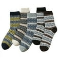 thumbnail image 1 of Calcetines térmicos para hombre, 5 pares de calcetines gruesos y cálidos de invierno, de lana transpirable, talla 37-44, 1 of 5