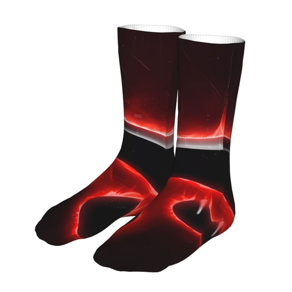 Lsque The Binding of Isaac Print Women's Men's Novelty 16in Crew Socks Cotton Socks Knee High Socks for Walking,Running,Nurses,Pregnancy