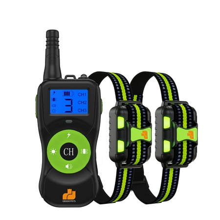 UPC: 0646648806774 | 880 Yard Remote Dog Training Shock Collar Waterproof Rechargeable for 2 Small Medium Large Dogs