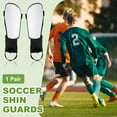 thumbnail image 6 of Soccer Shin Guards, Soccer Shin Pads EVA Cushion with Ankle Protection Youth Adults M Size White, 6 of 7