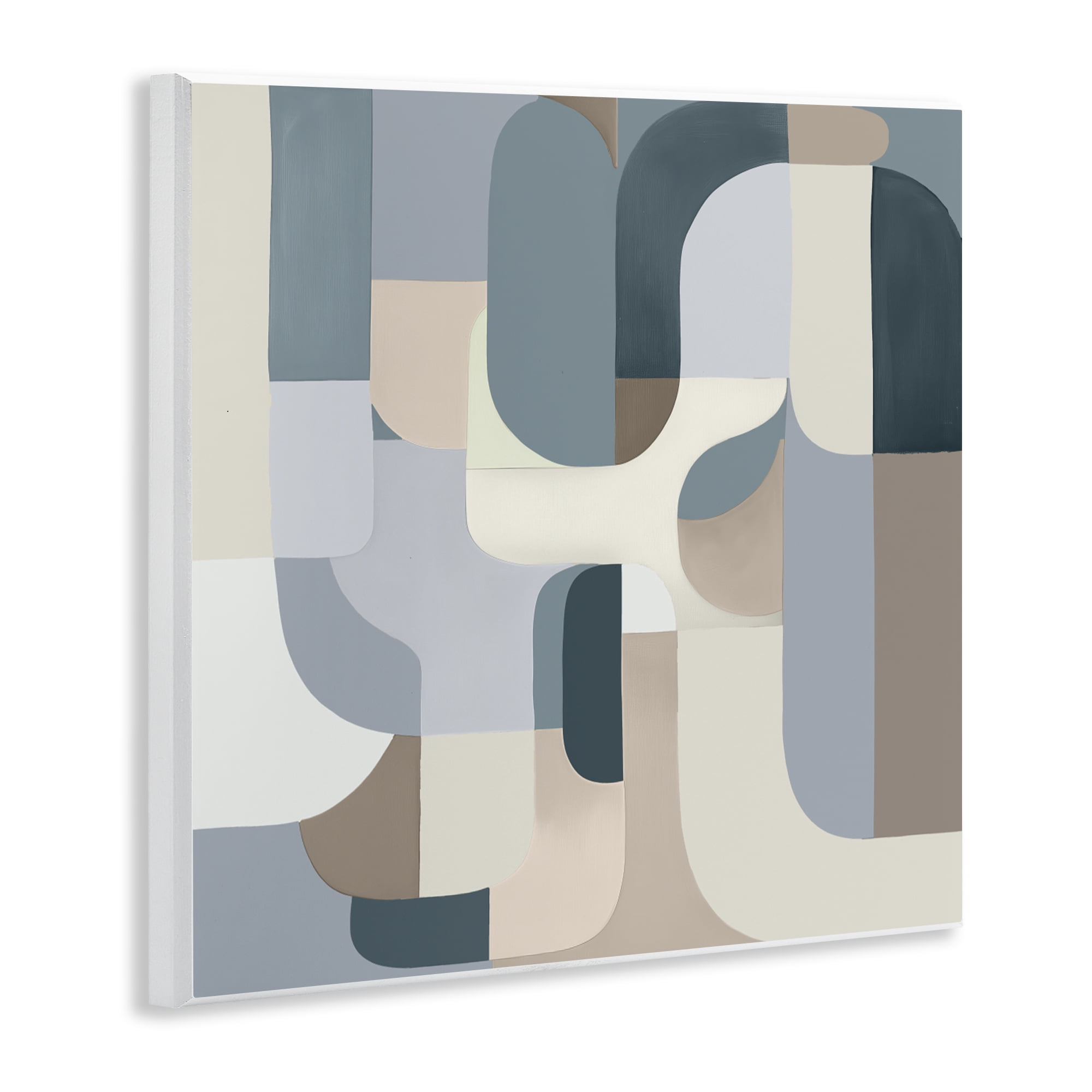 Stupell Industries Bauhaus Blue Curves Wall Plaque Art, design by Annabelle Hall
