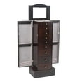 thumbnail image 5 of Kepooman Jewelry Armoire Storage Chest Necklace with Inside Makeup Mirror, Rear Storage Shelves, Walnut, 5 of 10