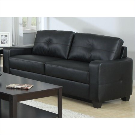 Coaster Company Jasmine Sofa Black Walmart Com