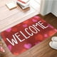 thumbnail image 1 of Felpudo de bienvenida de San Valentín | Alfombra festiva para interior y exterior para sala de estar | Alfombra de poliéster de 40 x 60 cm, 1 of 6