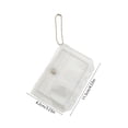 thumbnail image 3 of Porta tarjetas de PVC transparente M5 con cadena de cuentas, organizador de tarjetas de identificación, 2 ranuras para tarjetas, ligero, duradero, para escuela, oficina, viajes., 3 of 6