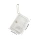 thumbnail image 3 of Clear PVC M5 Binder Card Holders With Bead Chain Snap Closure ID Card Organizer Lightweight Mini Card Pouch For Students, 3 of 6