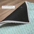 thumbnail image 6 of Addison Rugs Dream Shag Premium Machine Washable Transitional Houndstooth Aqua Rectangle Rug, 5' x 7'6", 6 of 8