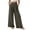 Dark Gray #006, variant on Women's Wide Leg Drawstring Waist Pants Loose Fit High Palazzo Trousers with Pockets White M