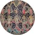 thumbnail image 3 of Unique Loom Indoor Round Southwestern Modern Area Rugs Blue/Red/Gray, 6' 0 x 6' 0 Round, 3 of 8
