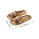 thumbnail image 5 of 1 par de pantuflas de verano para el hogar, pantuflas tejidas de ratán, pantuflas frescas de verano, 5 of 6