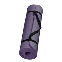 Small Yoga Mat 15 Mm Thick Anti-Skid Sports Fitness Mat Non-Slip Yoga Mat for Home Gym Yoga Exercises Pilates Workout Daily Use with Anti-Slip Surface and Eco Friendly, Purple, 1pcs