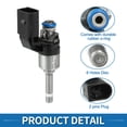 thumbnail image 4 of Inyectores de combustible Unique Bargains No.03C906036M para VW Golf 07-12 1.4 TSI Negro 4 Pcs, 4 of 6
