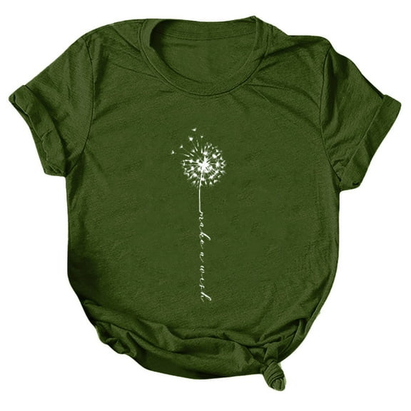 Summer top for Women 2025 Cute Floral Graphic Trendy Tees Crewneck Short Sleeve Sunflower Printed Teen Girls Cotton Tshirts