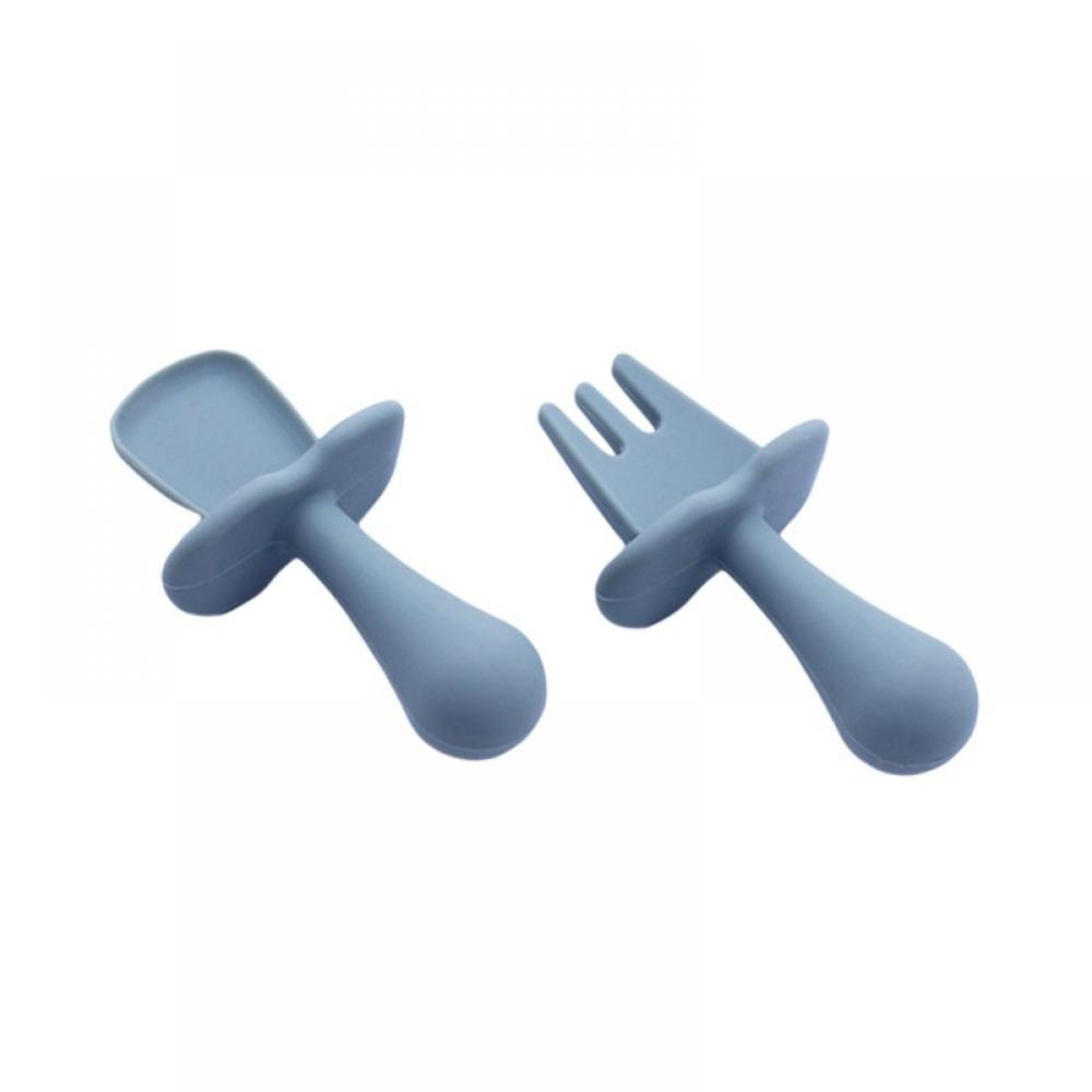 Baby Fork Spoon Set Feeding Utensils Safety Eating Training Utensils