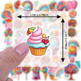 thumbnail image 5 of Colorful Stickers Kids Stickers Toy Sweet Stationery Stickers for Suitcase Fridge Phone, 5 of 9